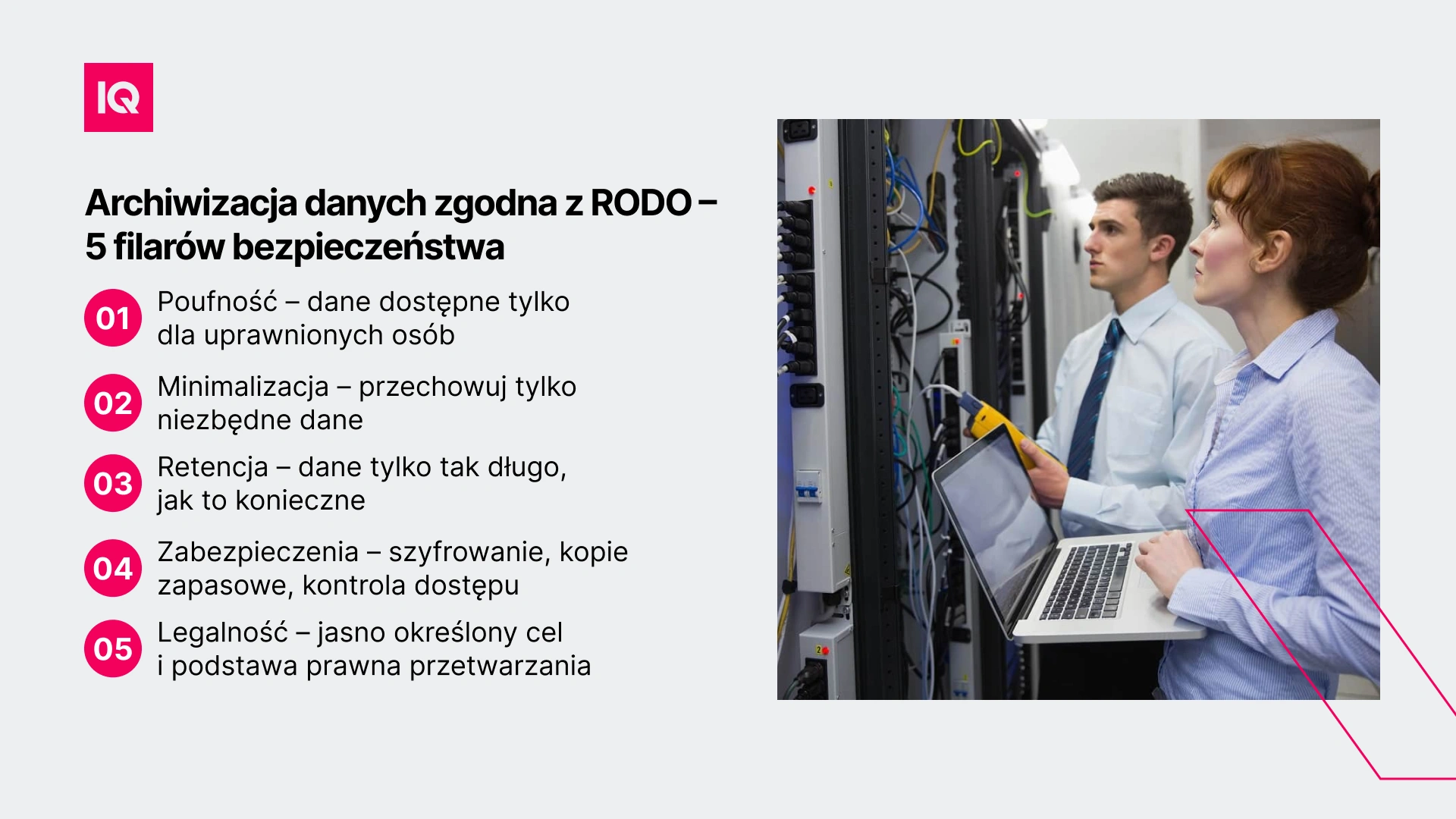 Archiwizacja danych zgodna z RODO – 5 filarów bezpieczeństwa