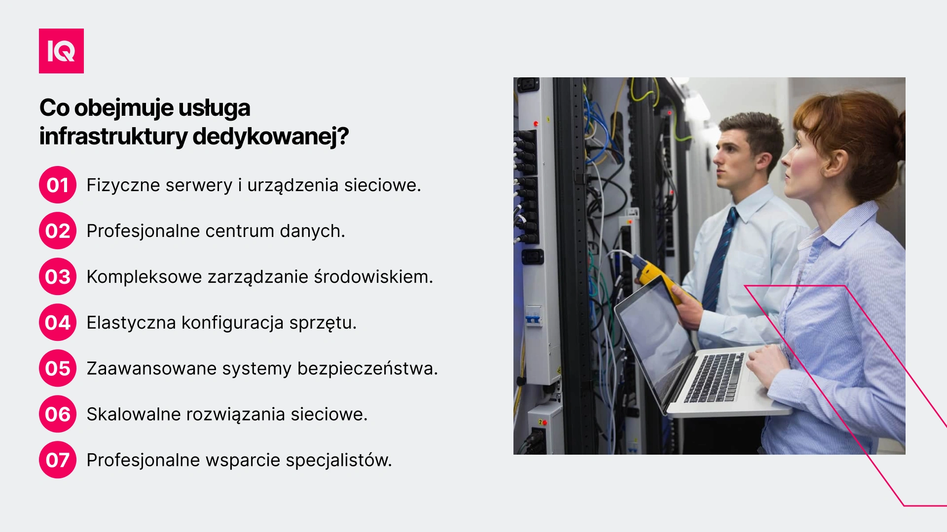 Co obejmuje usługa infrastruktury dedykowanej