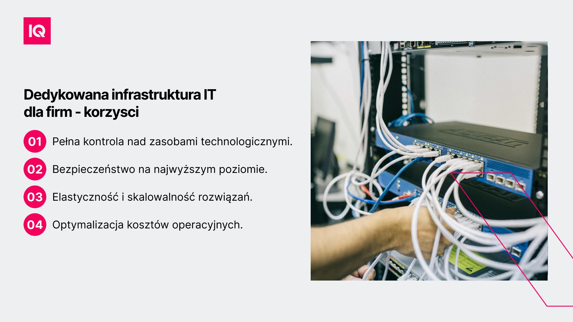 Dedykowana infrastruktura IT dla firm - korzysci