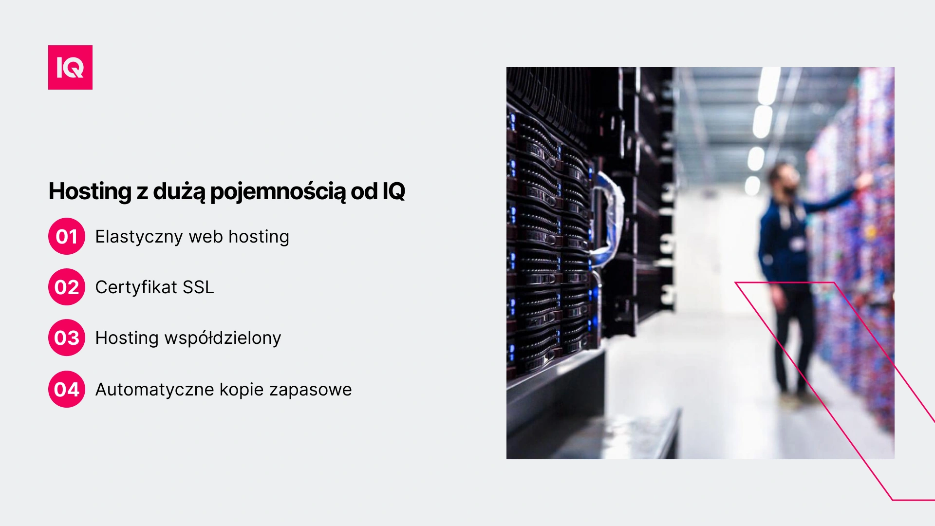 Hosting z dużą pojemnością od IQ