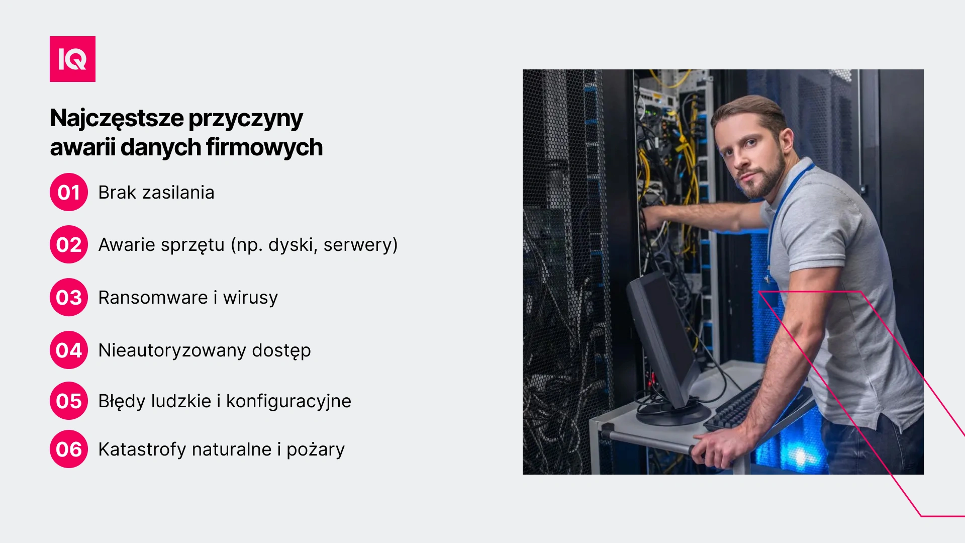 Najczęstsze przyczyny awarii danych firmowych